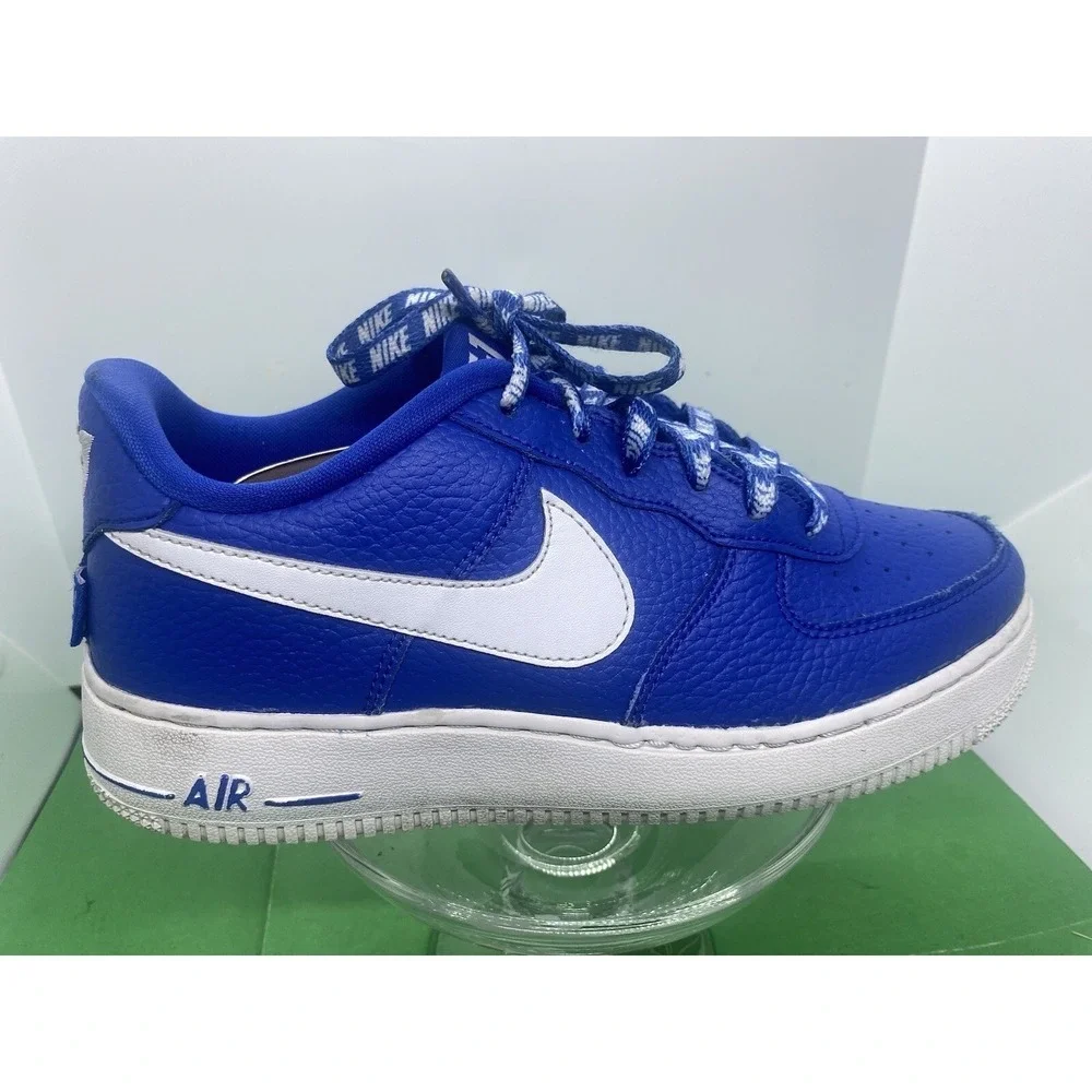 Size 5.5Y Nike Air Force 1 Low LV8 NBA Game Royal 820438-403 University Blue.